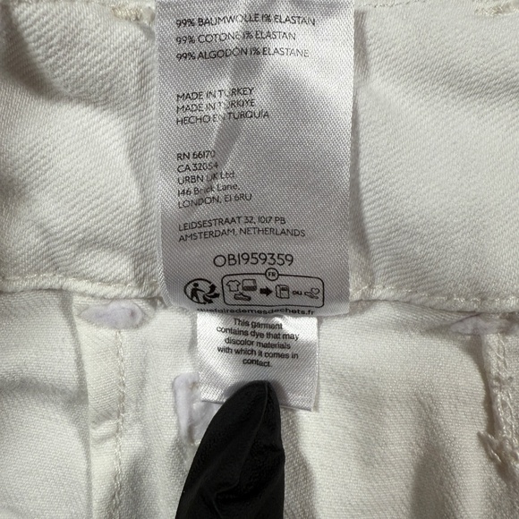 Maeve Anthropologie Jeans Womens 26 White The Colette Wide Leg Crop High Rise - Picture 13 of 13